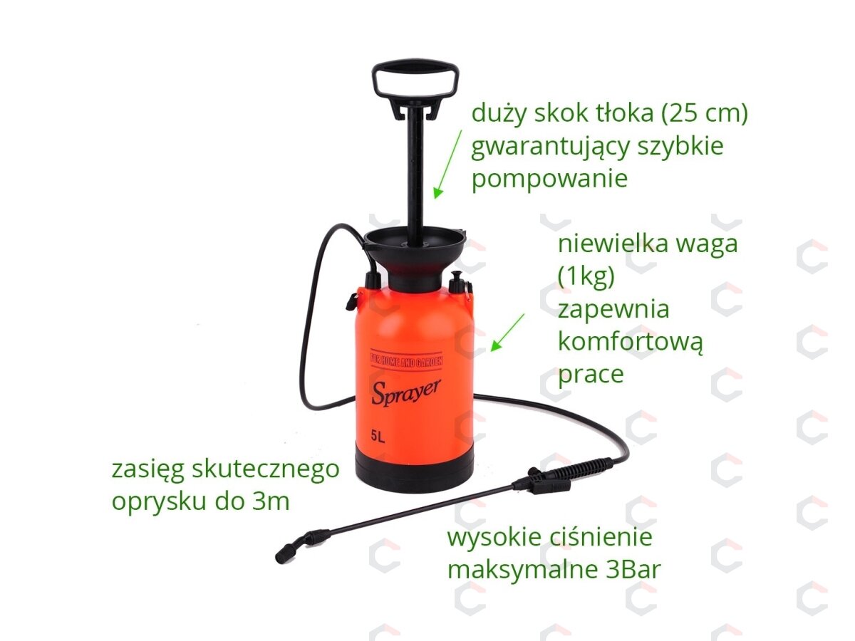 Slėginis purkštuvas | 5 l | iki 3 m | 0,2 MPa (89516) 2 Slėginis purkštuvas | 5 l | iki 3 m | 0,2 MPa (89516) 2
