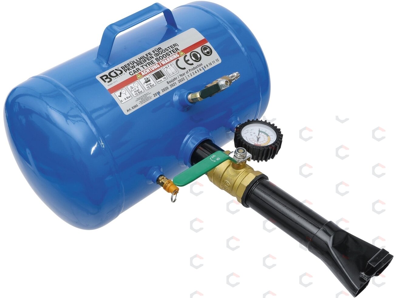 Padangų pūstuvas bosteris | 19 l | iki 10 bar (8365) Padangų pūstuvas bosteris | 19 l | iki 10 bar (8365)