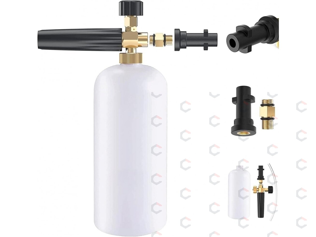 Putų generavimo pistoletas | Snow Foam | aliuminis | 1L (WG1A) 1 Putų generavimo pistoletas | Snow Foam | aliuminis | 1L (WG1A) 1