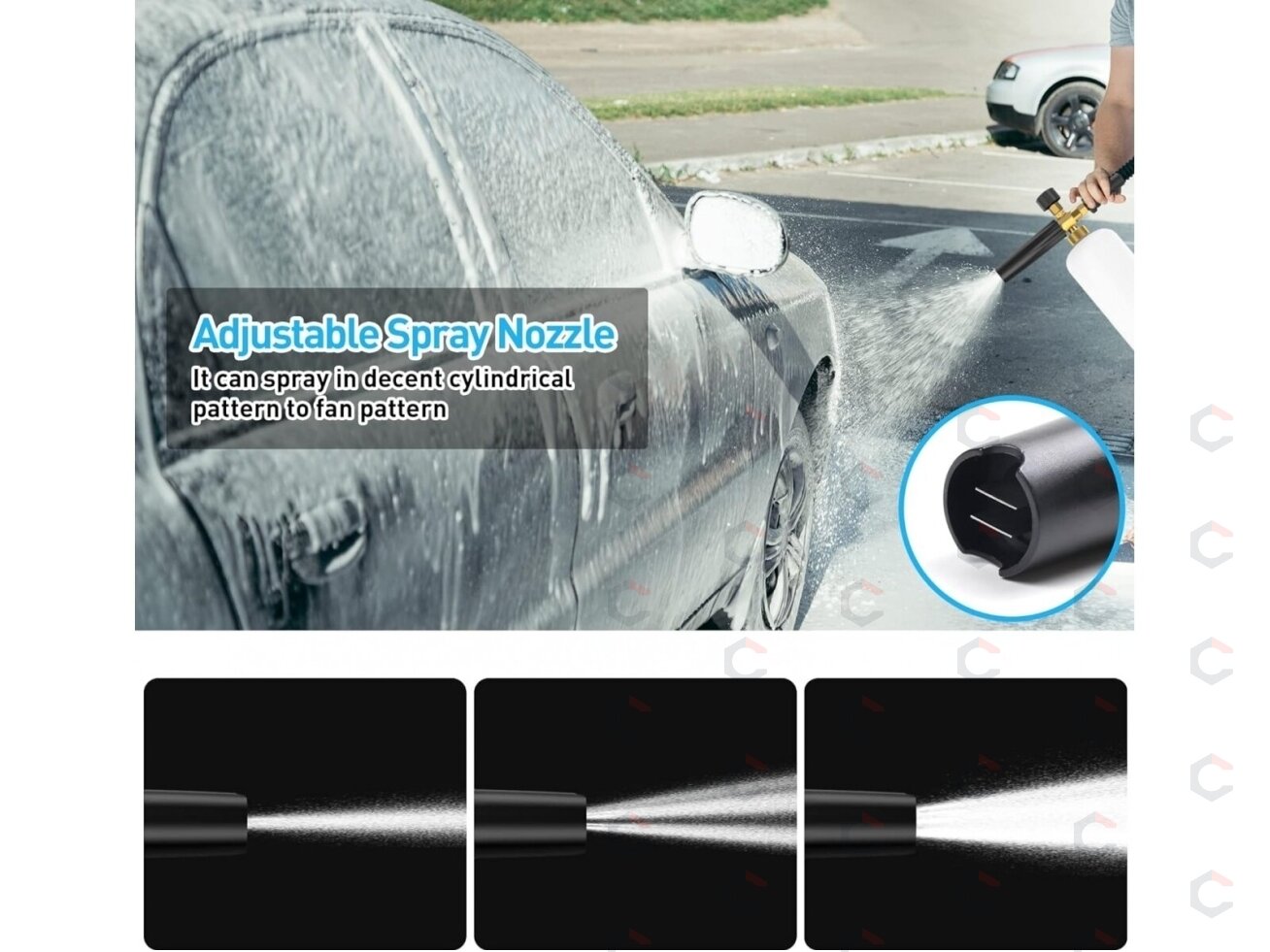 Putų generavimo pistoletas | Snow Foam | aliuminis | 1L (WG1A) 4