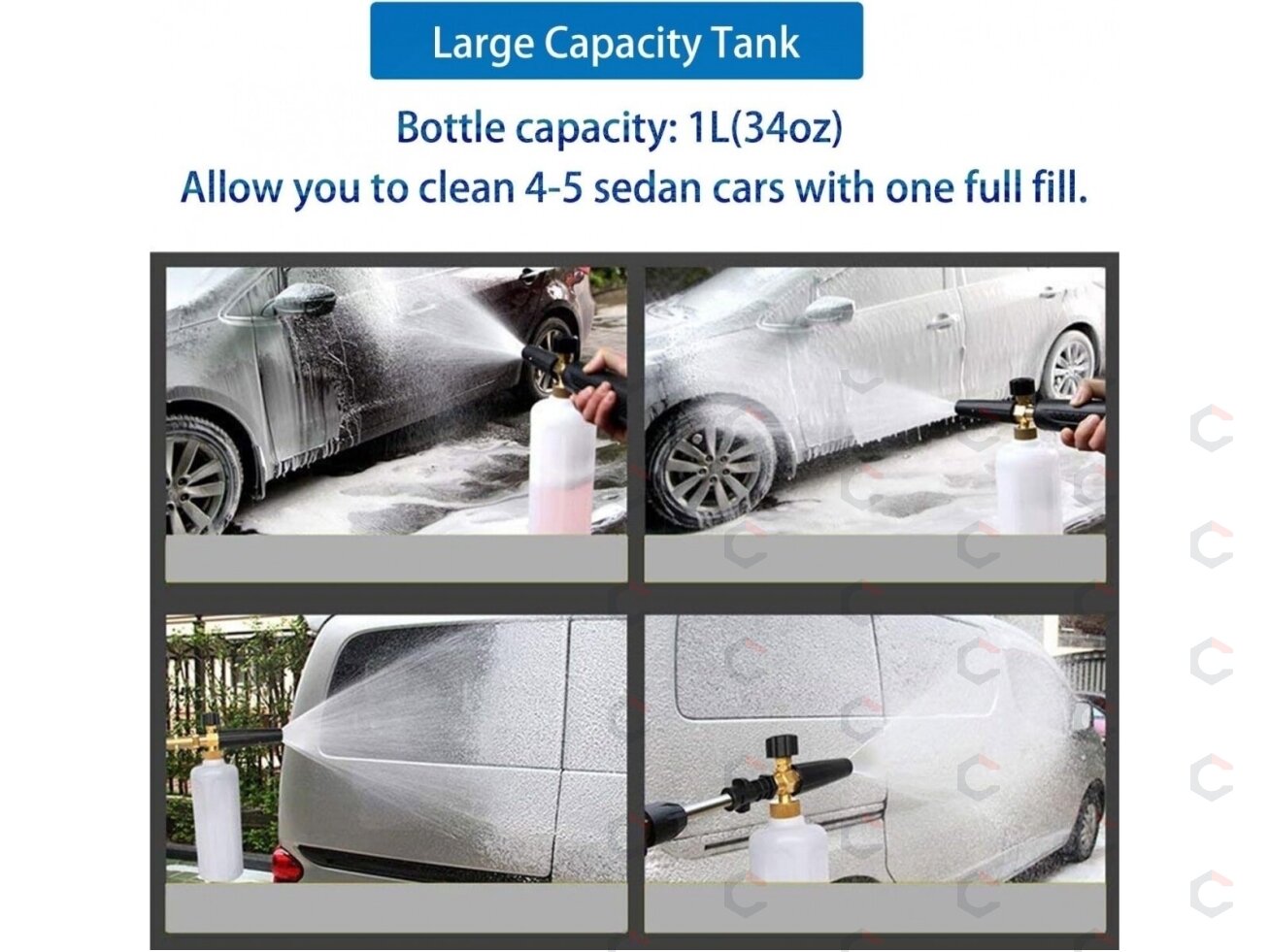 Putų generavimo pistoletas | Snow Foam | varis | 1L (WG1C) 7