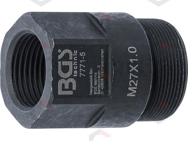 Purkštukų išėmimo adapteris iš BGS 7771 | M27 x M20 x 41 mm (7771-5)