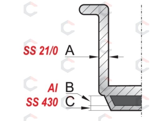 Puodas su rankena ir dangčiu | nerūdijančio plieno | 16 x 9,5 cm | 1,9 l (YG-00060) 6 Puodas su rankena ir dangčiu | nerūdijančio plieno | 16 x 9,5 cm | 1,9 l (YG-00060) 6