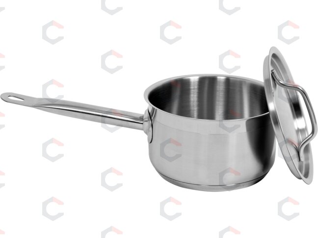 Puodas su rankena ir dangčiu | nerūdijančio plieno | 16 x 9,5 cm | 1,9 l (YG-00060) 1 Puodas su rankena ir dangčiu | nerūdijančio plieno | 16 x 9,5 cm | 1,9 l (YG-00060) 1
