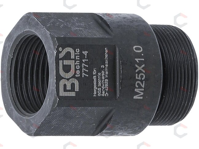 Purkštukų išėmimo adapteris iš BGS 7771 | M25 x M20 x 41 mm (7771-4)
