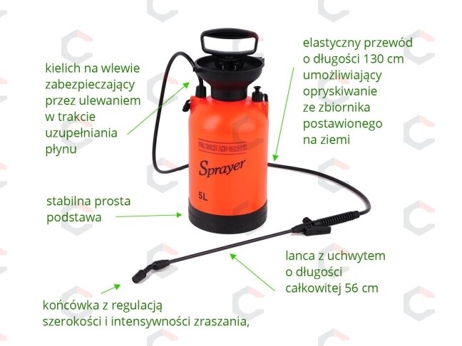 Slėginis purkštuvas | 5 l | iki 3 m | 0,2 MPa (89516) 1 Slėginis purkštuvas | 5 l | iki 3 m | 0,2 MPa (89516) 1