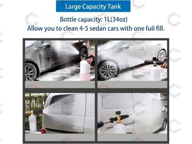 Putų generavimo pistoletas | Snow Foam | varis | 1L (WG1C) 7
