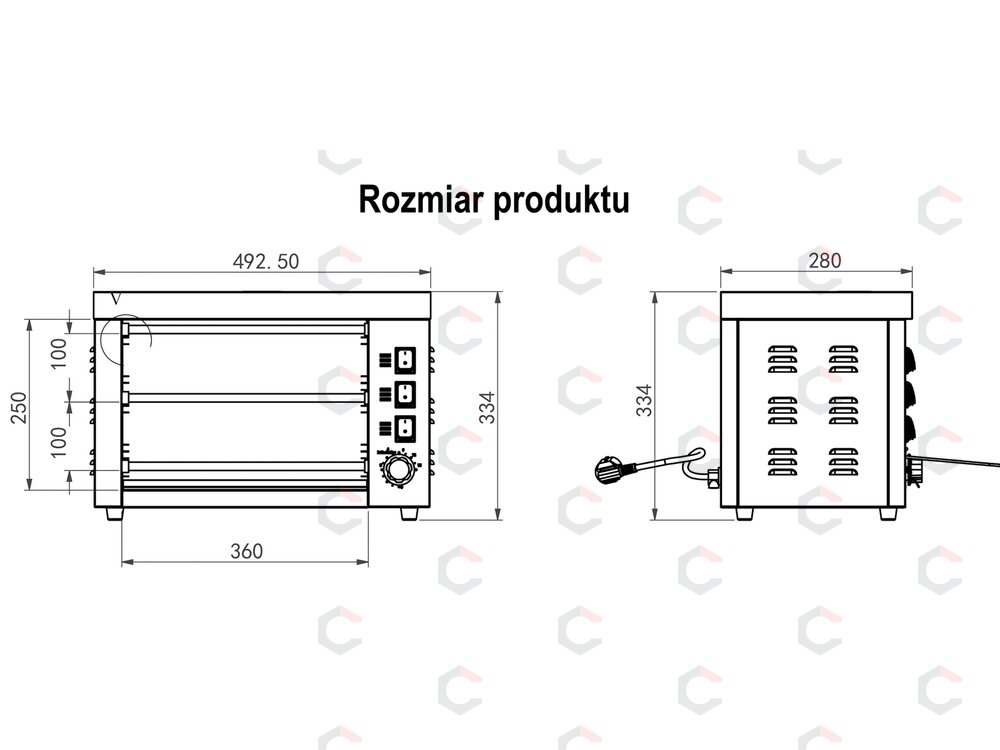 Kvarcinis skrudintuvas YATO | 3000 W | 49 × 30 × 33 cm (YG-04660) 9 Kvarcinis skrudintuvas YATO | 3000 W | 49 × 30 × 33 cm (YG-04660) 9