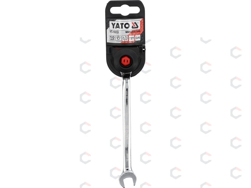 Raktas su terkšle reversinis | 10 mm (YT-1653) 3 Raktas su terkšle reversinis | 10 mm (YT-1653) 3