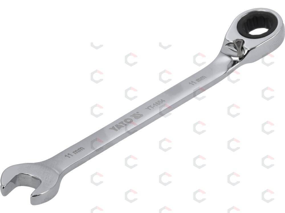 Raktas su terkšle reversinis | 11 mm (YT-1654)