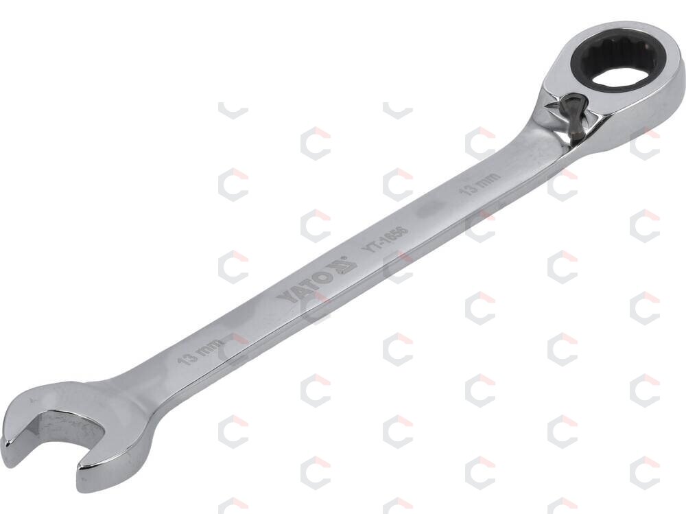 Raktas su terkšle reversinis | 13 mm (YT-1656) Raktas su terkšle reversinis | 13 mm (YT-1656)