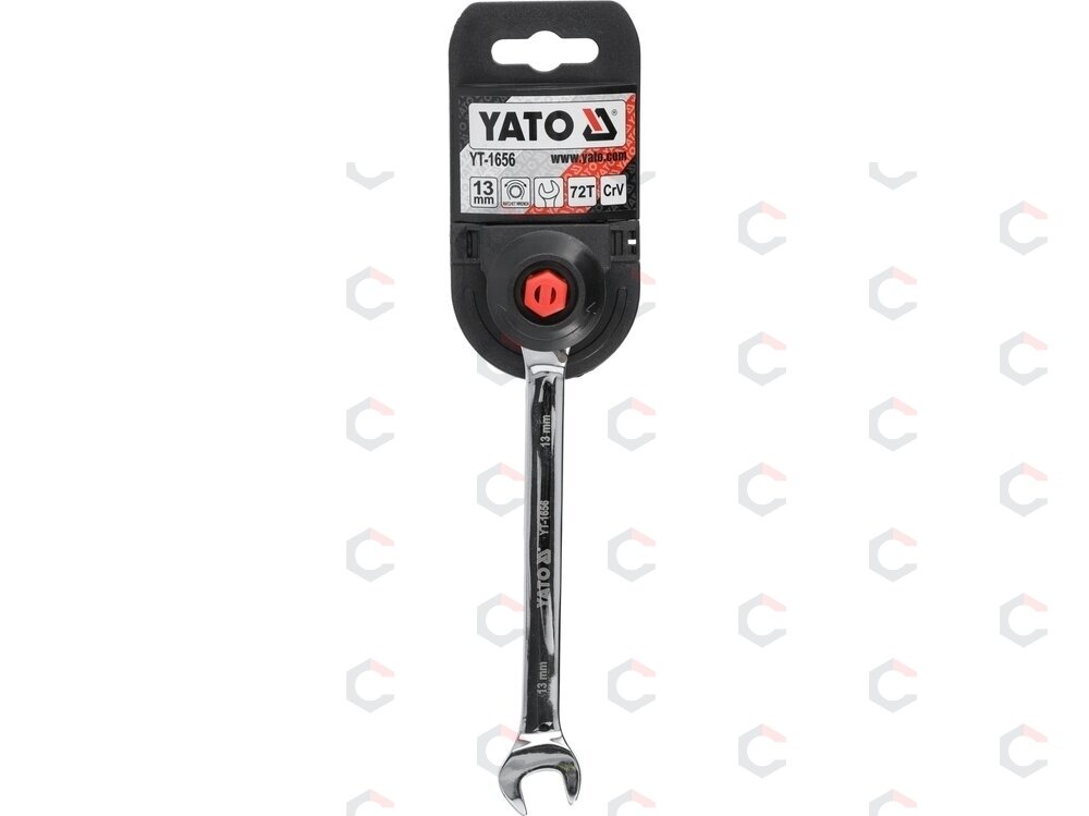 Raktas su terkšle reversinis | 13 mm (YT-1656) 2 Raktas su terkšle reversinis | 13 mm (YT-1656) 2