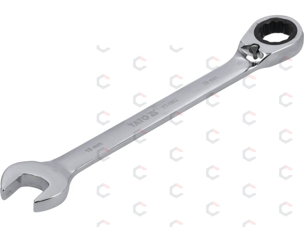 Raktas su terkšle reversinis | 19 mm (YT-1662) Raktas su terkšle reversinis | 19 mm (YT-1662)