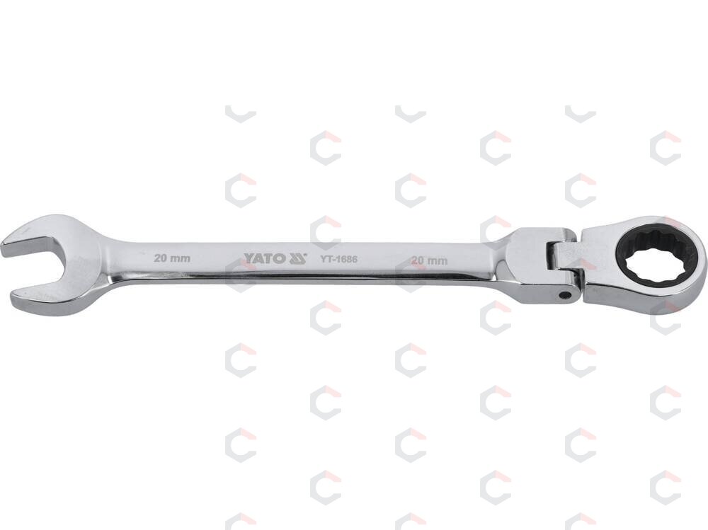 Raktas su terkšle vartoma galvute | 20 mm (YT-1686) 2 Raktas su terkšle vartoma galvute | 20 mm (YT-1686) 2