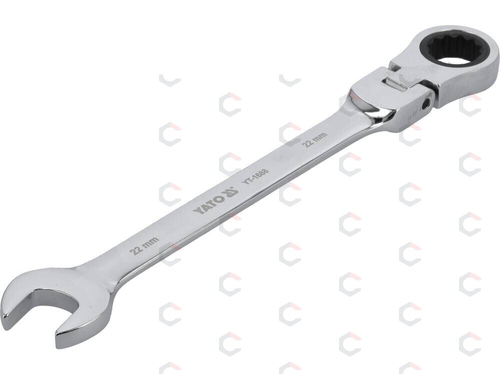 Raktas su terkšle vartoma galvute | 22 mm (YT-1688) Raktas su terkšle vartoma galvute | 22 mm (YT-1688)