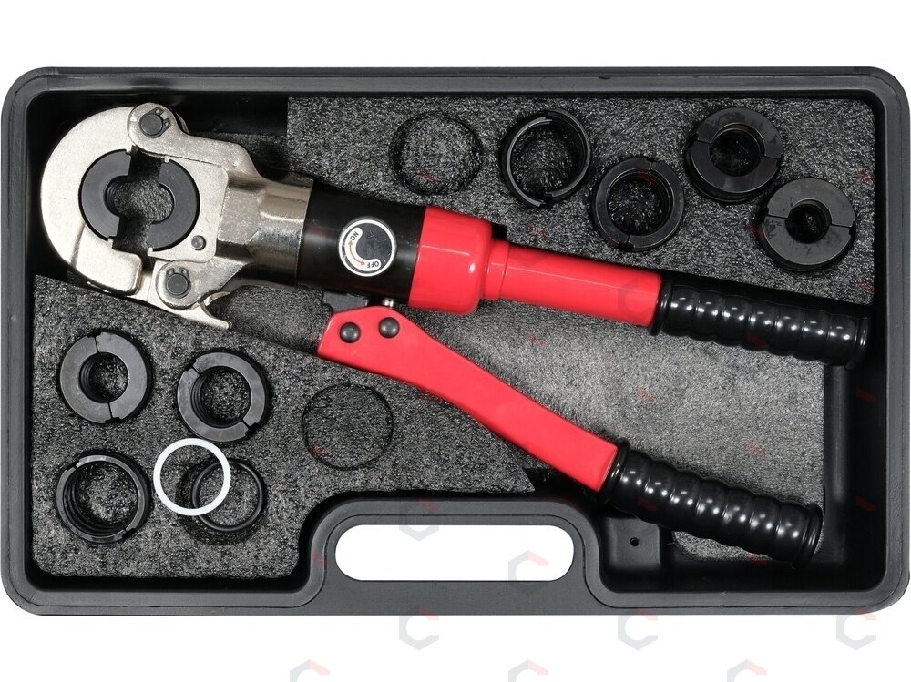 Hidraulinės presavimo replės PEX vamzdžiams | U/TH | 16–32 mm (YT-21758) 2 Hidraulinės presavimo replės PEX vamzdžiams | U/TH | 16–32 mm (YT-21758) 2
