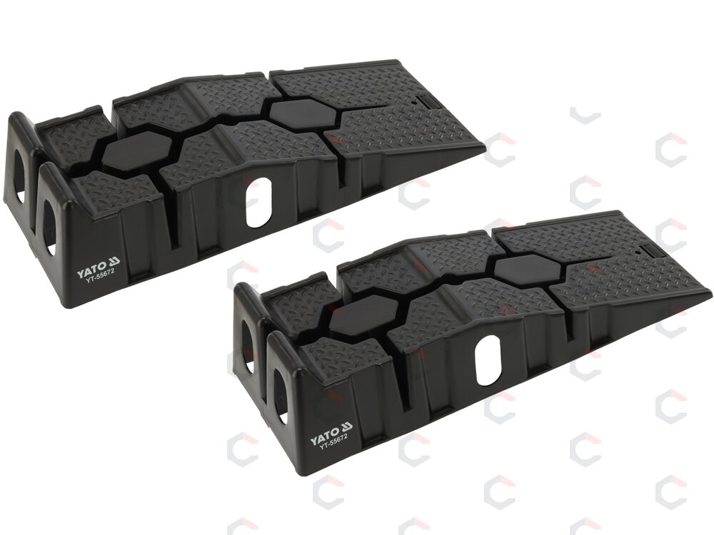 Rampos automobiliui | 3000 kg/2 vnt | juodos (YT-55672) 1 Rampos automobiliui | 3000 kg/2 vnt | juodos (YT-55672) 1