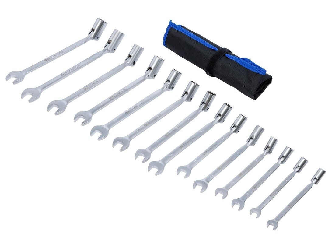 Kombinuotų raktų su lankstomomis žiedinėmis galvutėmis rinkinys BGS, 8–22 mm, 14 vnt. (74425) 1 Kombinuotų raktų su lankstomomis žiedinėmis galvutėmis rinkinys BGS, 8–22 mm, 14 vnt. (74425) 1