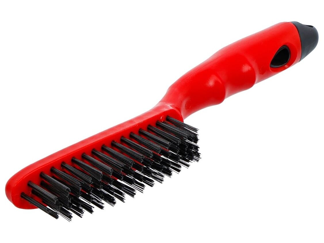Rankinis plieninės vielos šepetys BGS DIY | 4 eilės | 260 mm (50916)