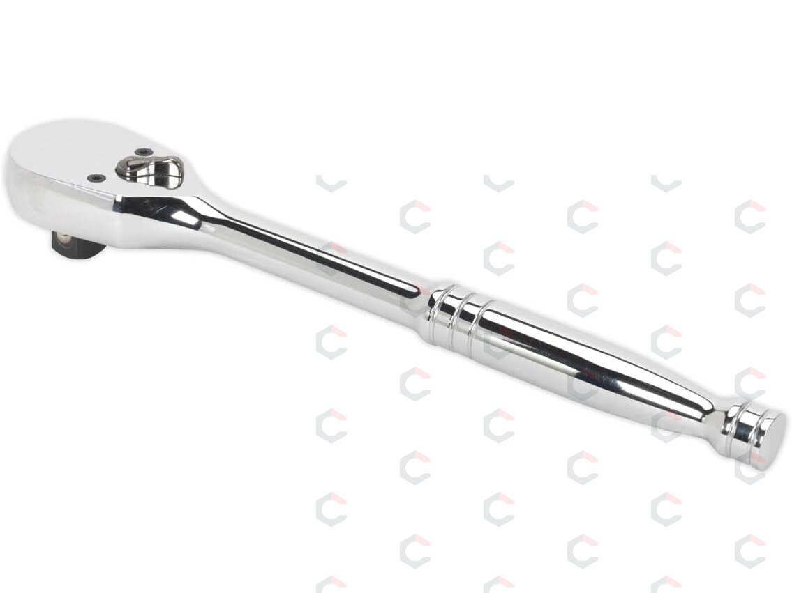 Rankena galvutėms terkšlinė | atspari dulkėms | 90T | 12.5 mm (1/2") (DRH12) 1 Rankena galvutėms terkšlinė | atspari dulkėms | 90T | 12.5 mm (1/2") (DRH12) 1