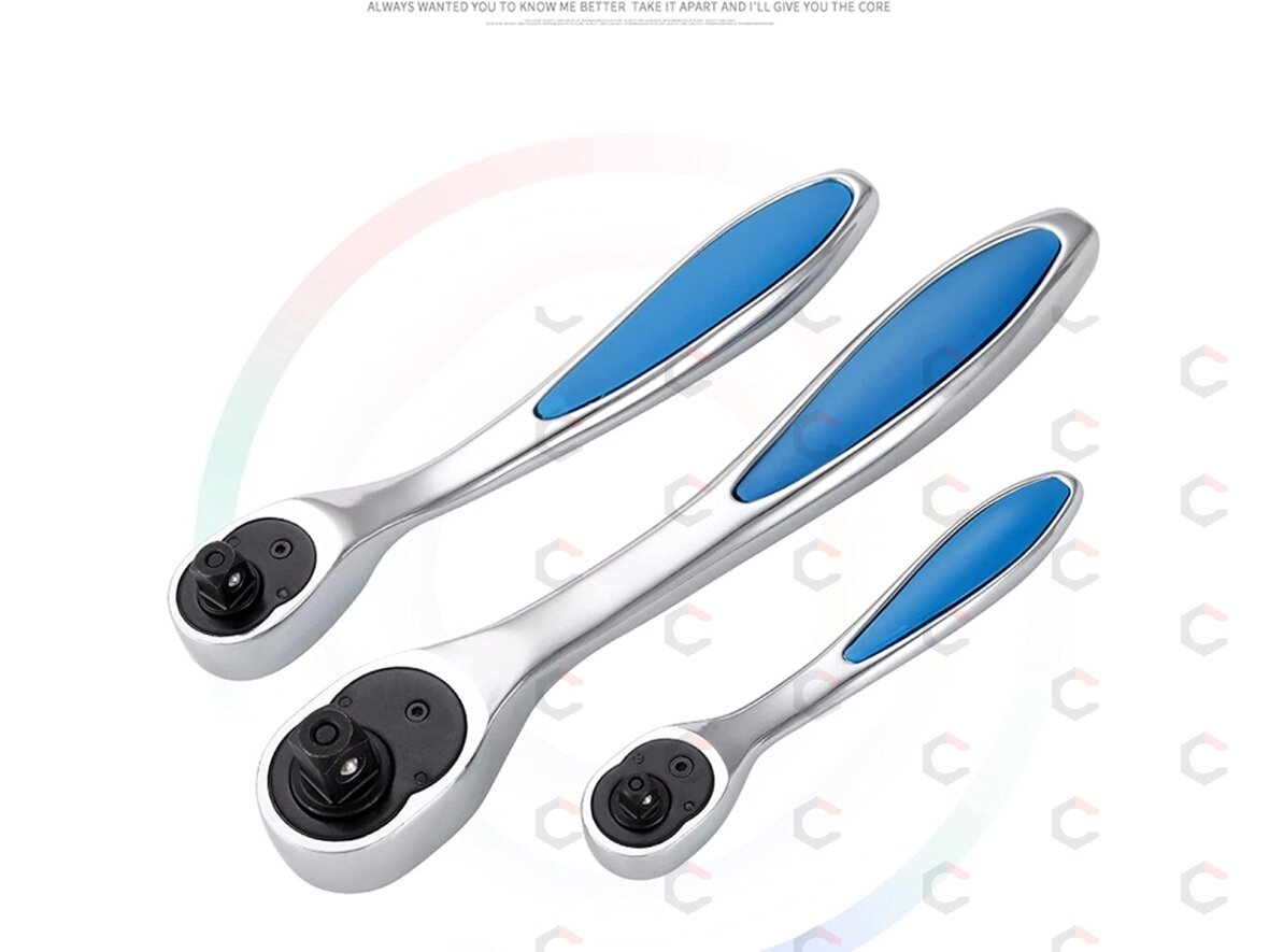 Rankena galvutėms terkšlinė | 72 dantukai | 6.3 mm (1/4") (RH14H) 6 Rankena galvutėms terkšlinė | 72 dantukai | 6.3 mm (1/4") (RH14H) 6