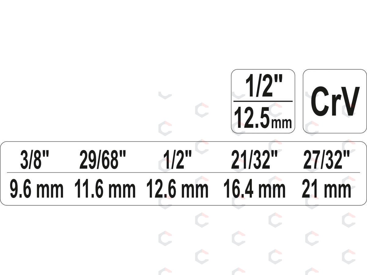 Raktas pakopinis | 12.5 mm (1/2") (YT-03317) 3