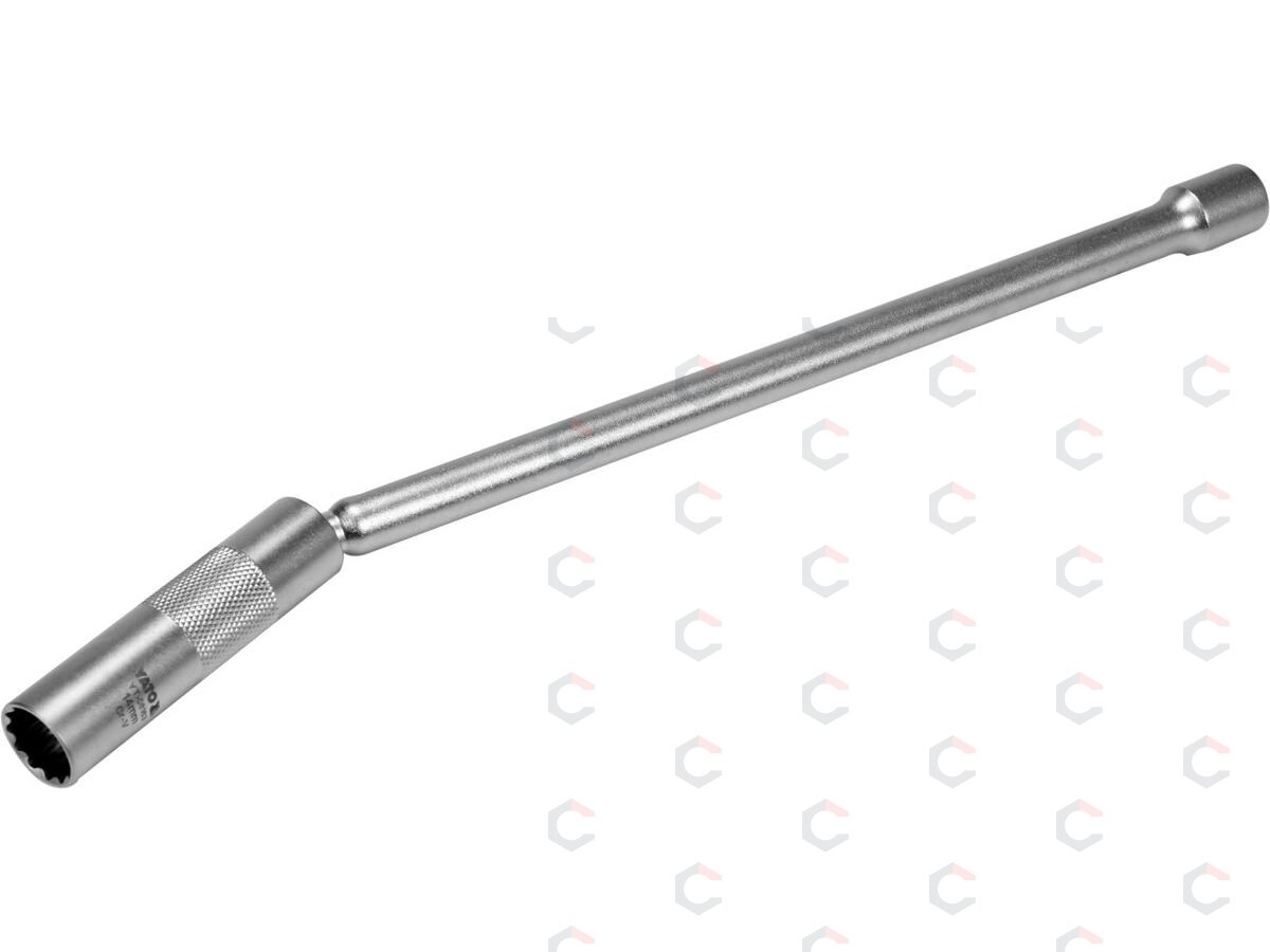 Raktas žvakėms plonasienis | su prailginimu ir magnetu | 310 mm / 14 mm (YT-08163)