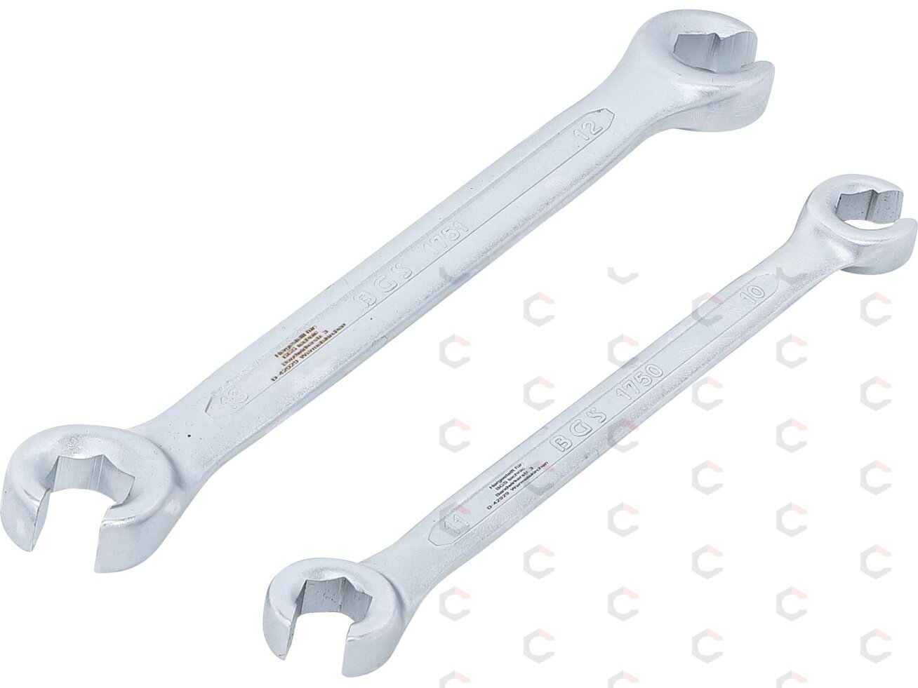 Raktai stabdžių žarnelėms | 10x11 + 12x13 mm | 2 vnt. (1755) Raktai stabdžių žarnelėms | 10x11 + 12x13 mm | 2 vnt. (1755)