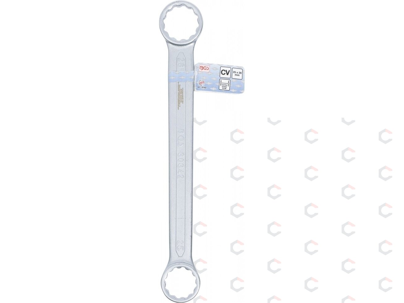 Raktas dvigubas kilpinis tiesus | 25 x 28 mm (30342) 3 Raktas dvigubas kilpinis tiesus | 25 x 28 mm (30342) 3
