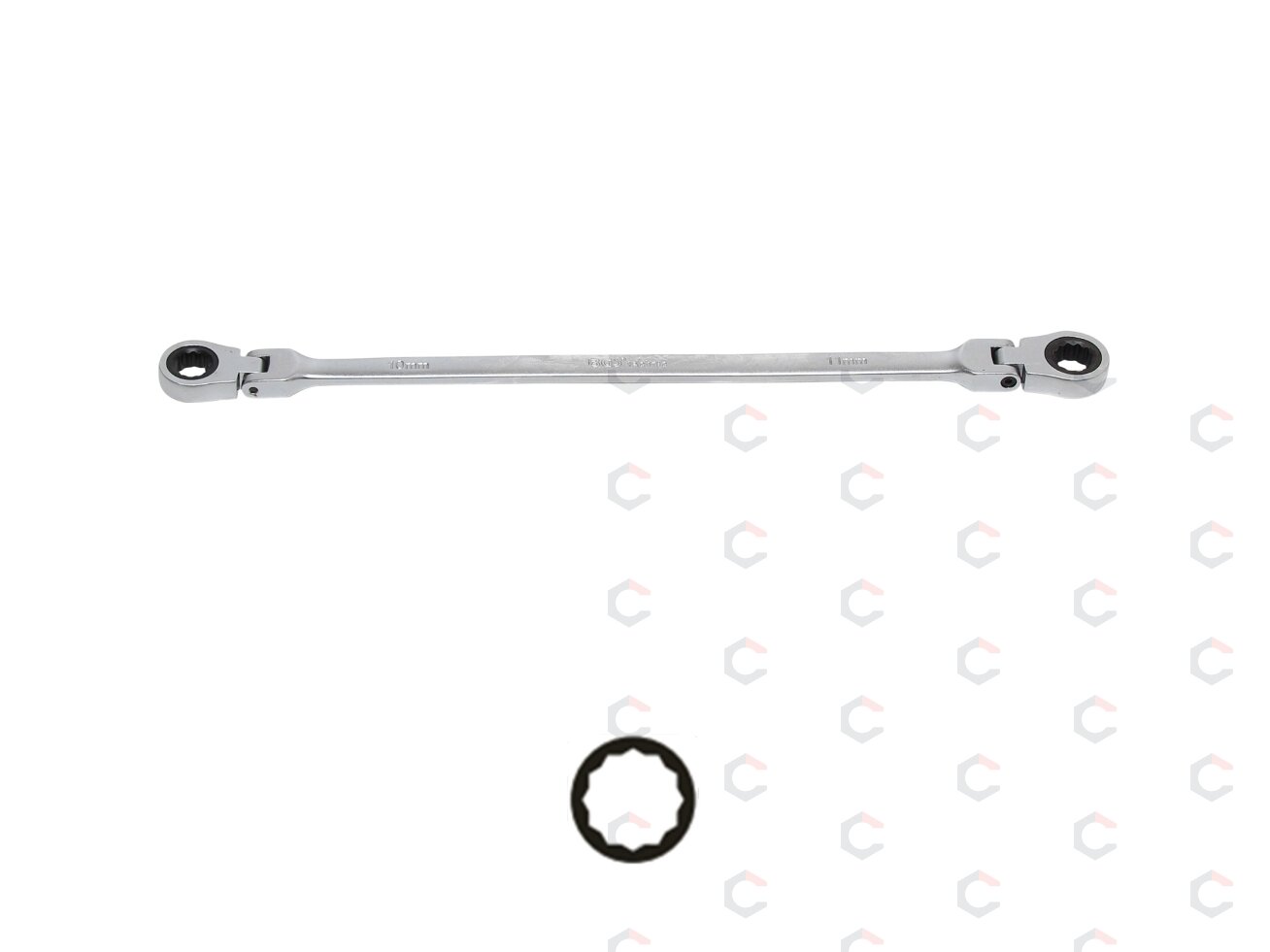 Raktas ilgas terkšlinis šarnyrinis dvipusis | 16 x 18 mm (1541-16X18) Raktas ilgas terkšlinis šarnyrinis dvipusis | 16 x 18 mm (1541-16X18)