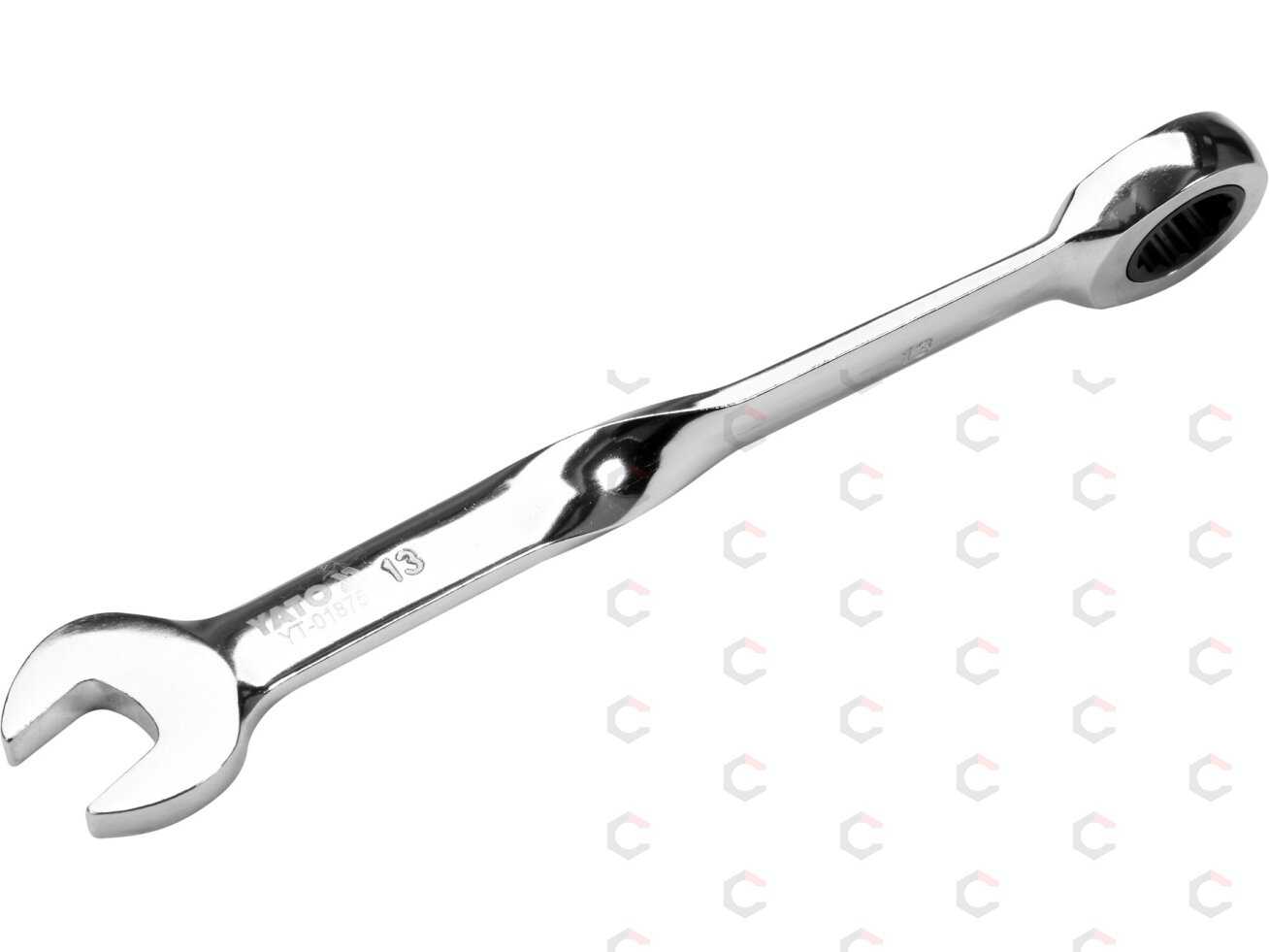 Raktas kombinuotas terkšlinis | perlenktas X | 13 mm (YT-01875) 1 Raktas kombinuotas terkšlinis | perlenktas X | 13 mm (YT-01875) 1