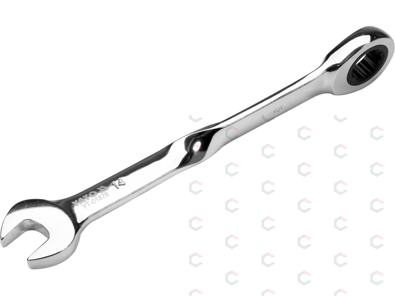 Raktas kombinuotas terkšlinis | perlenktas X | 14 mm (YT-01876) 1 Raktas kombinuotas terkšlinis | perlenktas X | 14 mm (YT-01876) 1