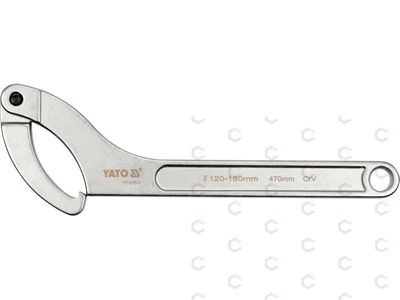 Raktas užmetamas šarnyrinis Cr-V, 120-180 mm (YT-01674) 1 Raktas užmetamas šarnyrinis Cr-V, 120-180 mm (YT-01674) 1