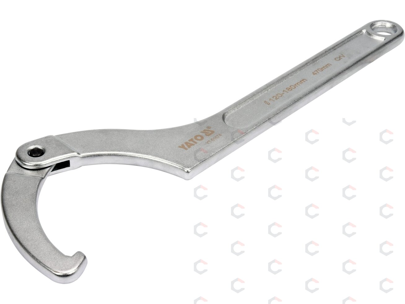 Raktas užmetamas šarnyrinis Cr-V, 120-180 mm (YT-01674) Raktas užmetamas šarnyrinis Cr-V, 120-180 mm (YT-01674)
