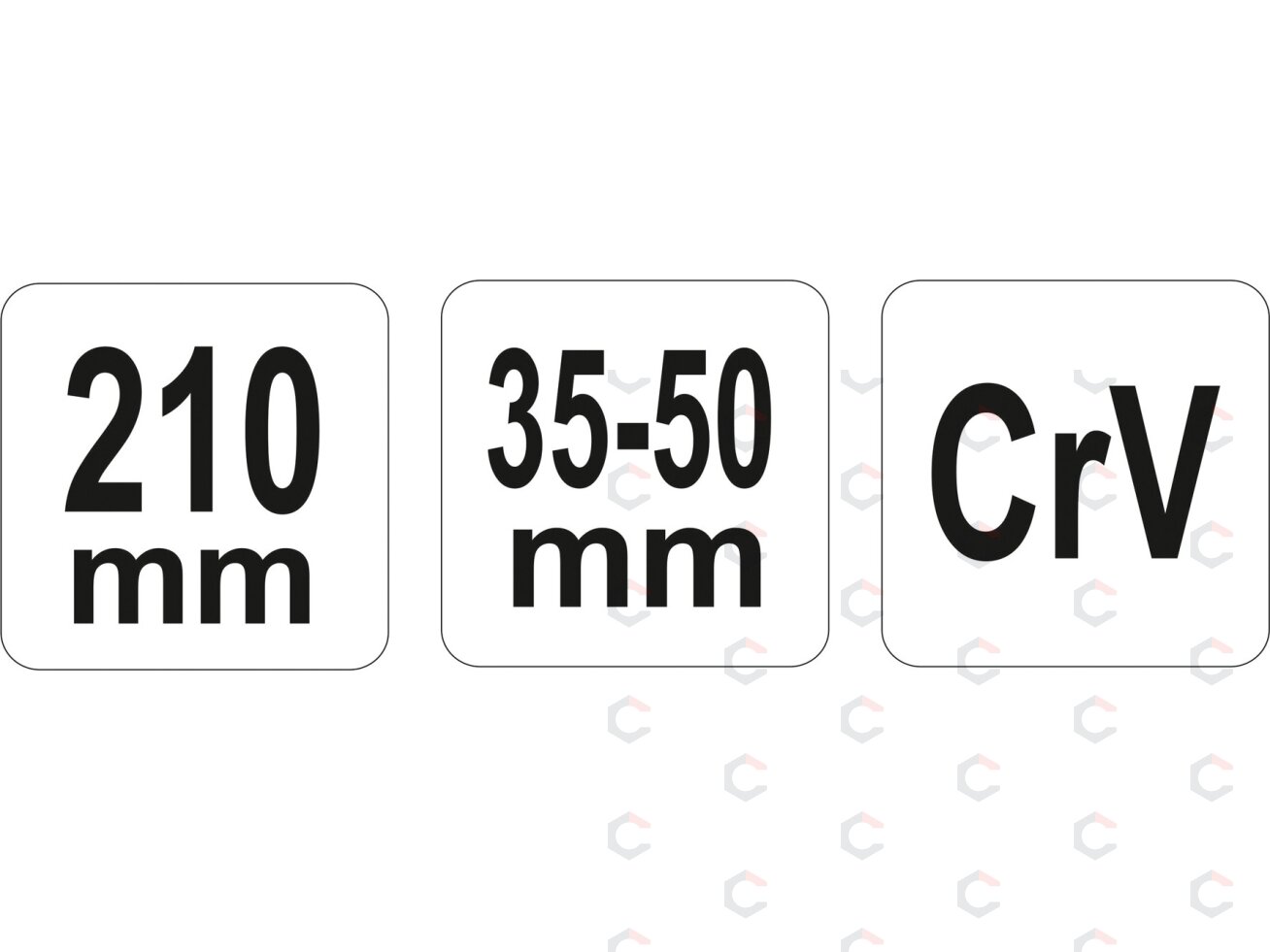 Raktas užmetamas šarnyrinis Cr-V, 35-50 mm (YT-01671) 2 Raktas užmetamas šarnyrinis Cr-V, 35-50 mm (YT-01671) 2
