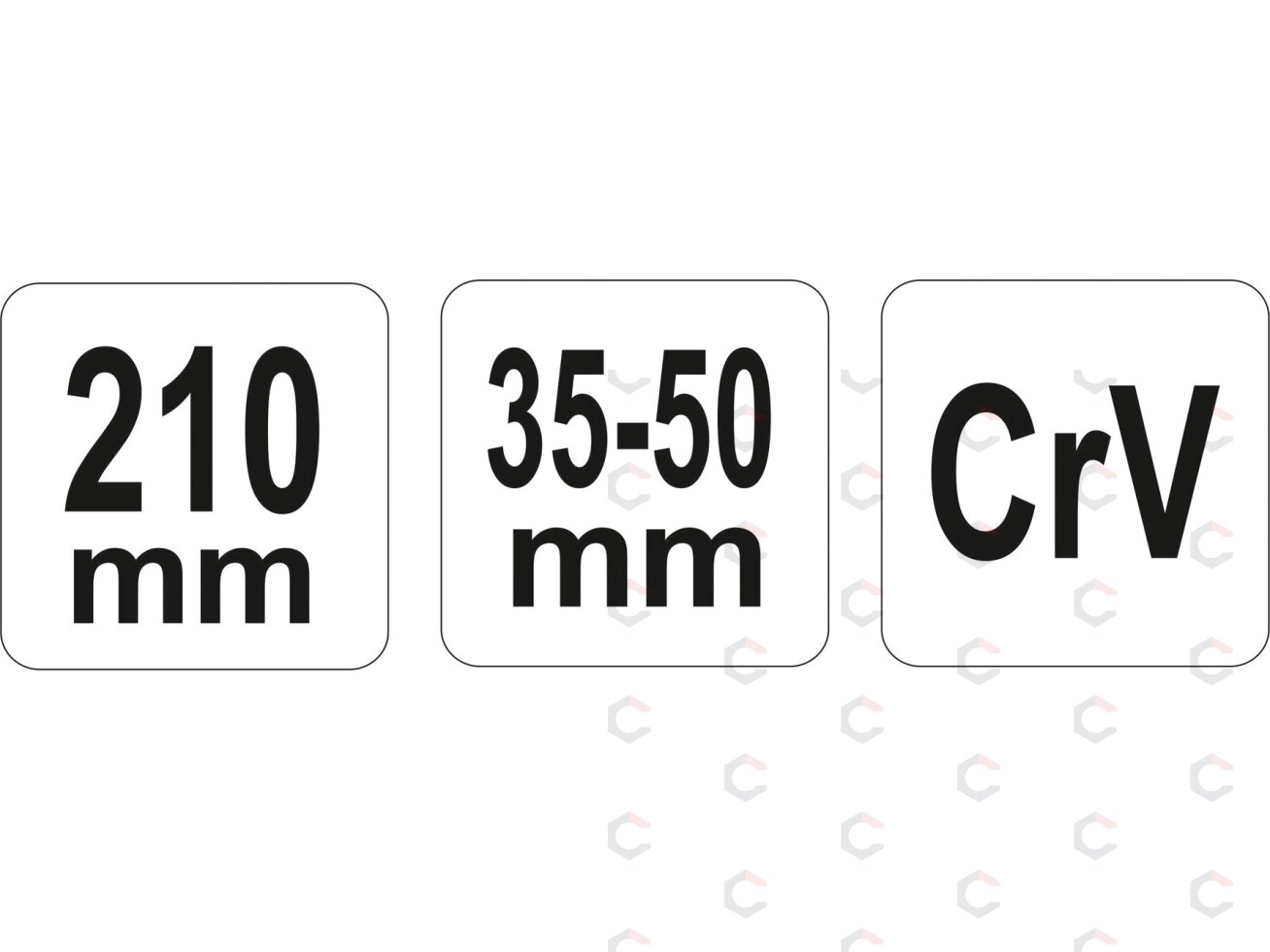 Raktas užmetamas su varžtu | 35-50 mm (YT-01676) 2 Raktas užmetamas su varžtu | 35-50 mm (YT-01676) 2