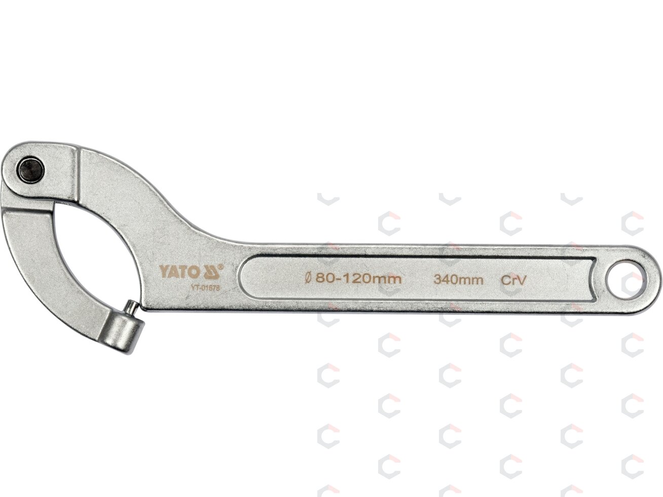 Raktas užmetamas su varžtu Cr-V, 80-120 mm (YT-01678) 1 Raktas užmetamas su varžtu Cr-V, 80-120 mm (YT-01678) 1