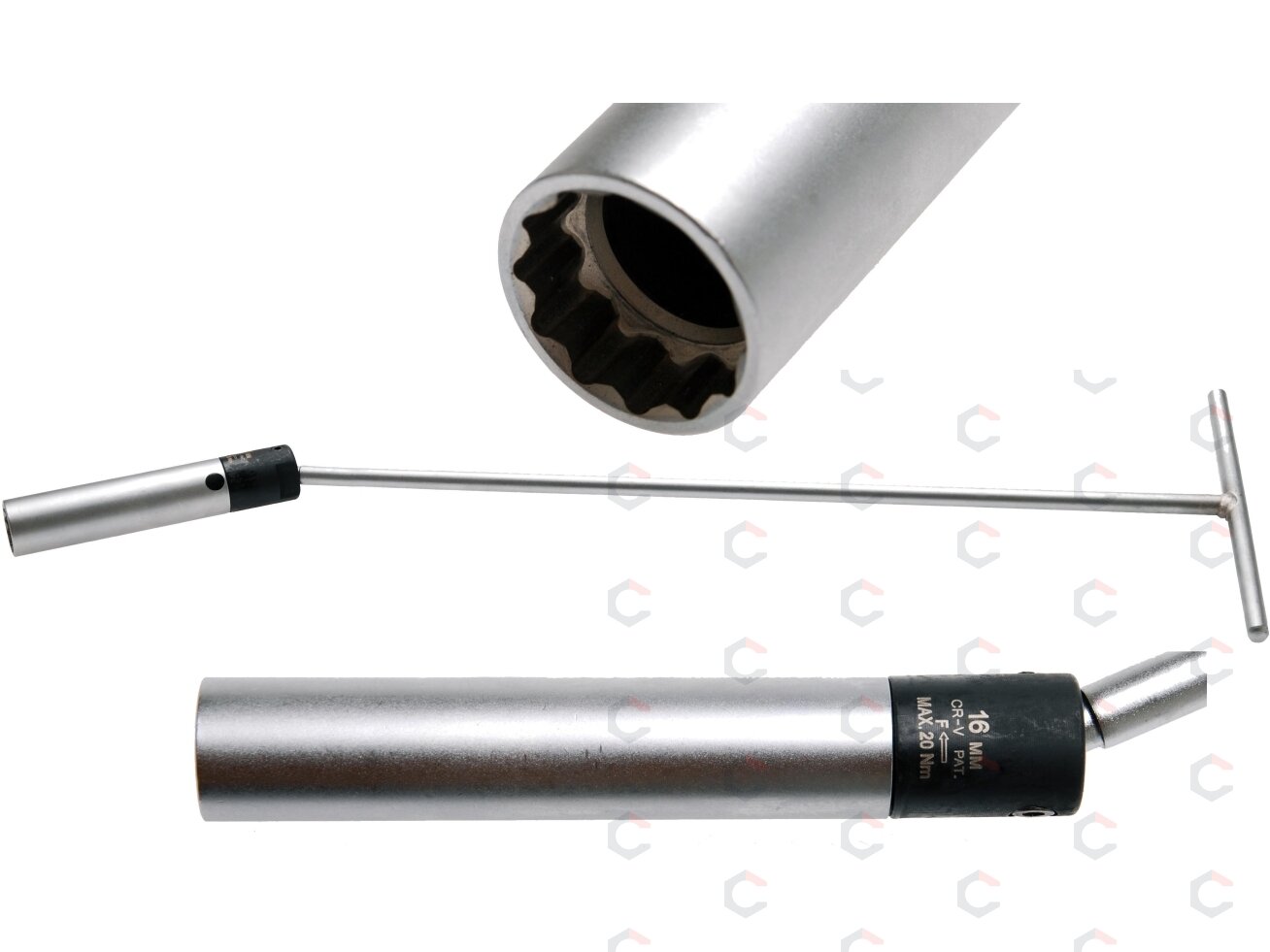 Raktas žvakėms | ribotas sukimo momentas iki 20 Nm | 16 mm / 550 mm (146) Raktas žvakėms | ribotas sukimo momentas iki 20 Nm | 16 mm / 550 mm (146)