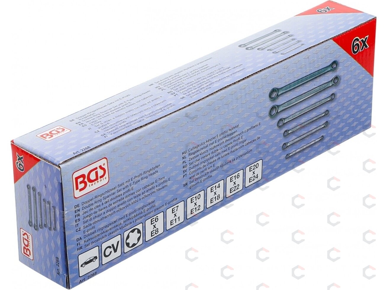 Raktų rinkinys E tipo (torx) galvutėmis | E6xE8 - E20xE24 | 6 vnt. (2268) 3 Raktų rinkinys E tipo (torx) galvutėmis | E6xE8 - E20xE24 | 6 vnt. (2268) 3