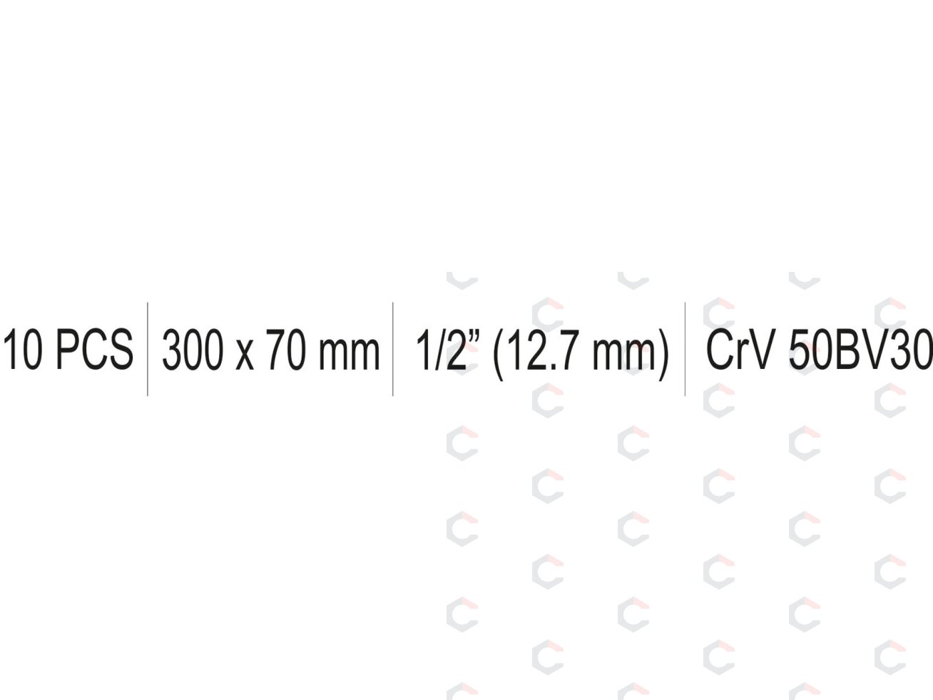 Rankena galvutėms L-tipo | 1/2"+1/2" | 300X70 mm (YT-12439) 1 Rankena galvutėms L-tipo | 1/2"+1/2" | 300X70 mm (YT-12439) 1