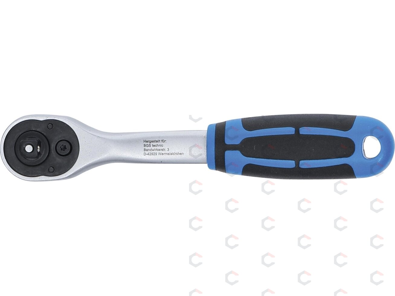 Rankena galvutėms terkšlinė | smulkūs dantukai | 6.3 mm (1/4") (318) 4
