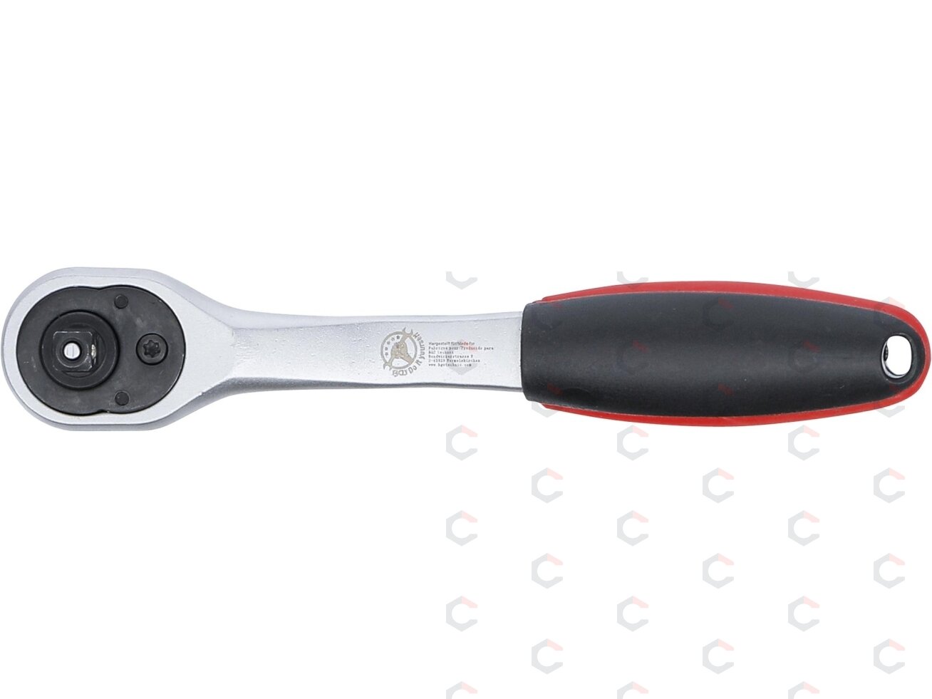 Rankena galvutėms terkšlinė | smulkūs dantukai | 6.3 mm (1/4") (517) 4