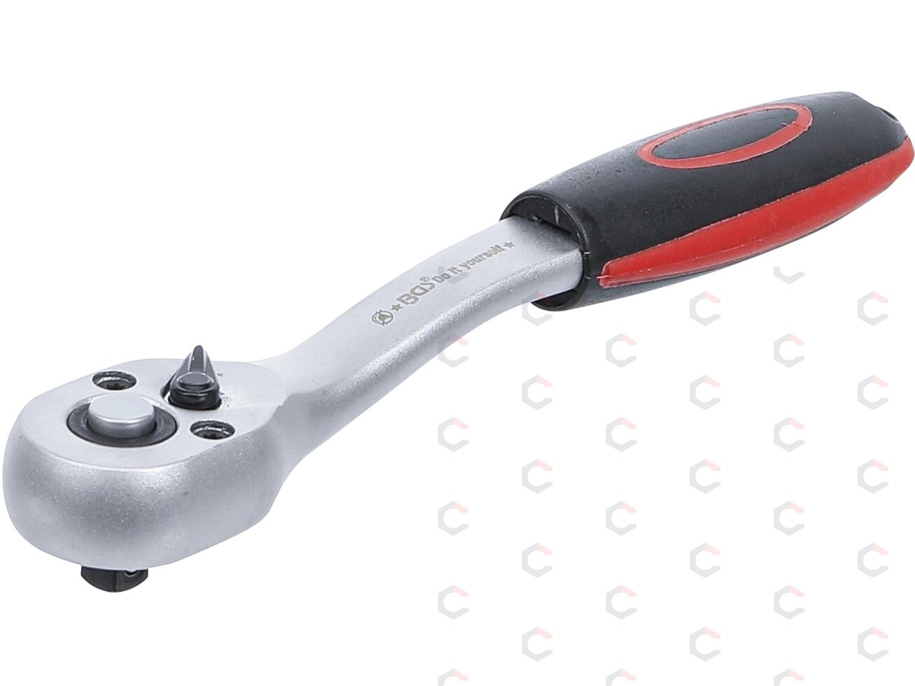 Rankena galvutėms terkšlinė | smulkūs dantukai | 6.3 mm (1/4") (517) Rankena galvutėms terkšlinė | smulkūs dantukai | 6.3 mm (1/4") (517)