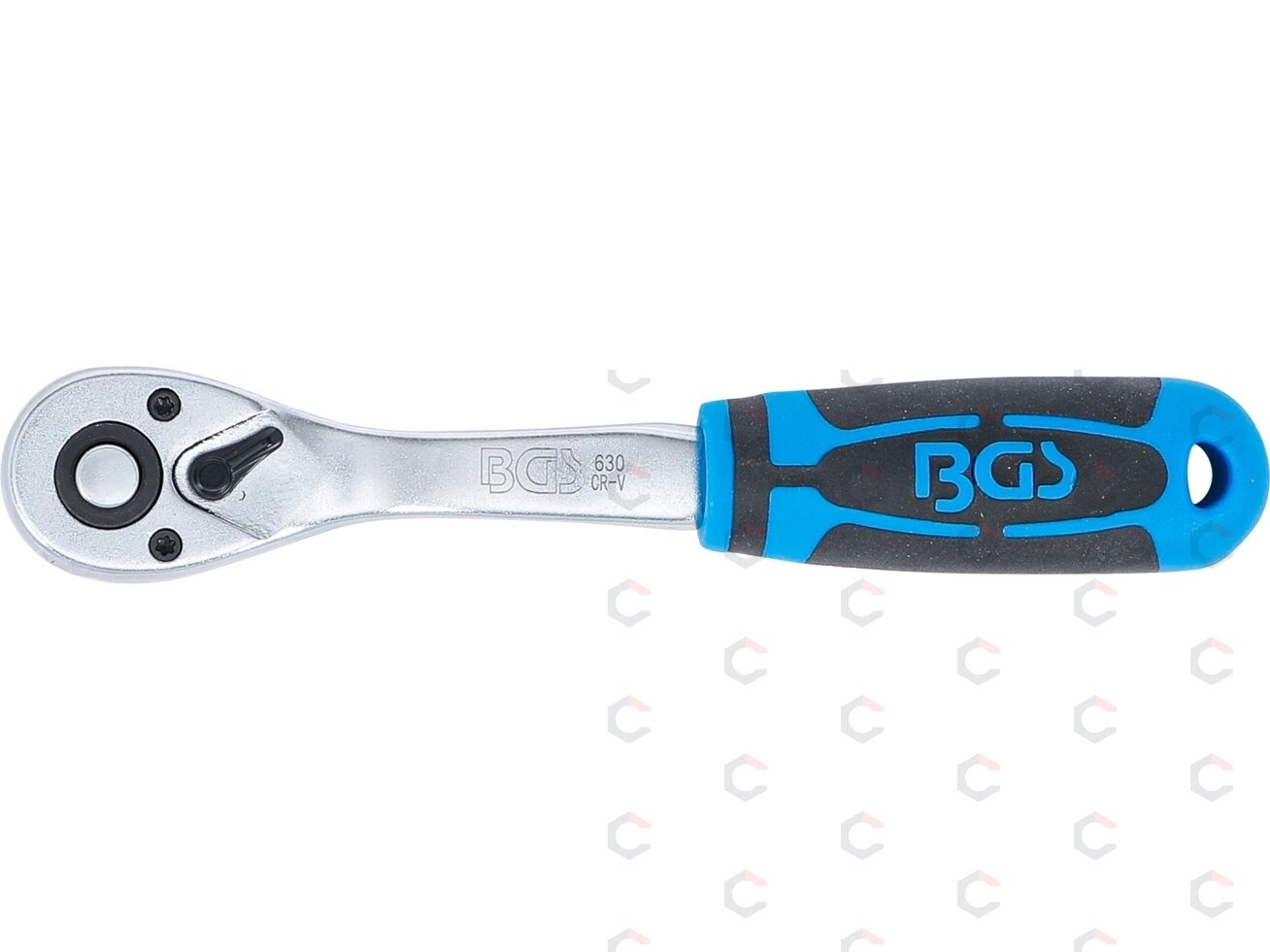 Rankena galvutėms terkšlinė | smulkūs dantukai | 6.3 mm (1/4") (630) 3 Rankena galvutėms terkšlinė | smulkūs dantukai | 6.3 mm (1/4") (630) 3