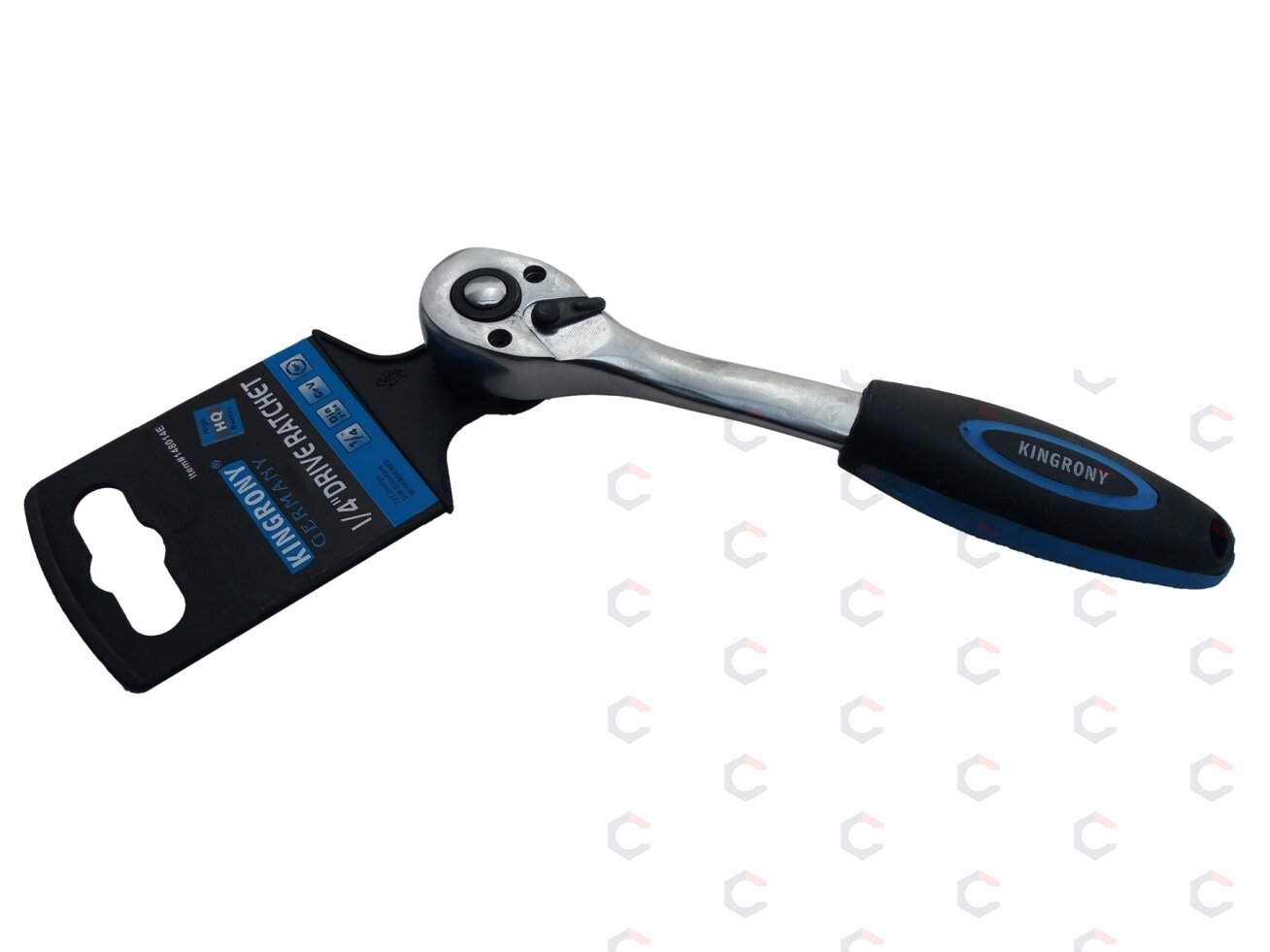 Rankena galvutėms terkšlinė | smulkūs dantukai | 6.3 mm (1/4") (KR148014E) 3 Rankena galvutėms terkšlinė | smulkūs dantukai | 6.3 mm (1/4") (KR148014E) 3
