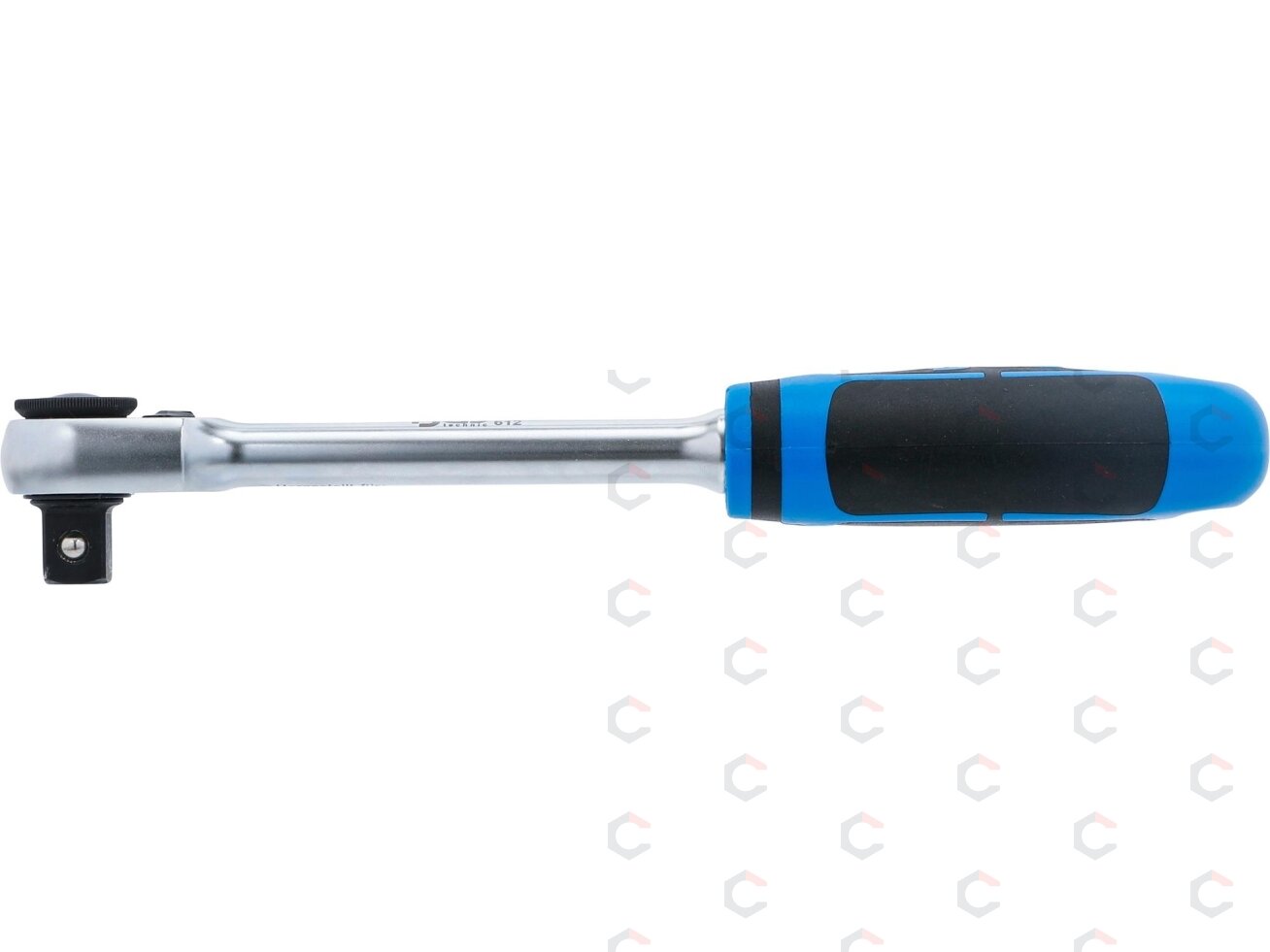 Rankena galvutėms terkšlinė | smulkūs dantukai / siaura galvutė | 12.5 mm (1/2") (612) 4 Rankena galvutėms terkšlinė | smulkūs dantukai / siaura galvutė | 12.5 mm (1/2") (612) 4