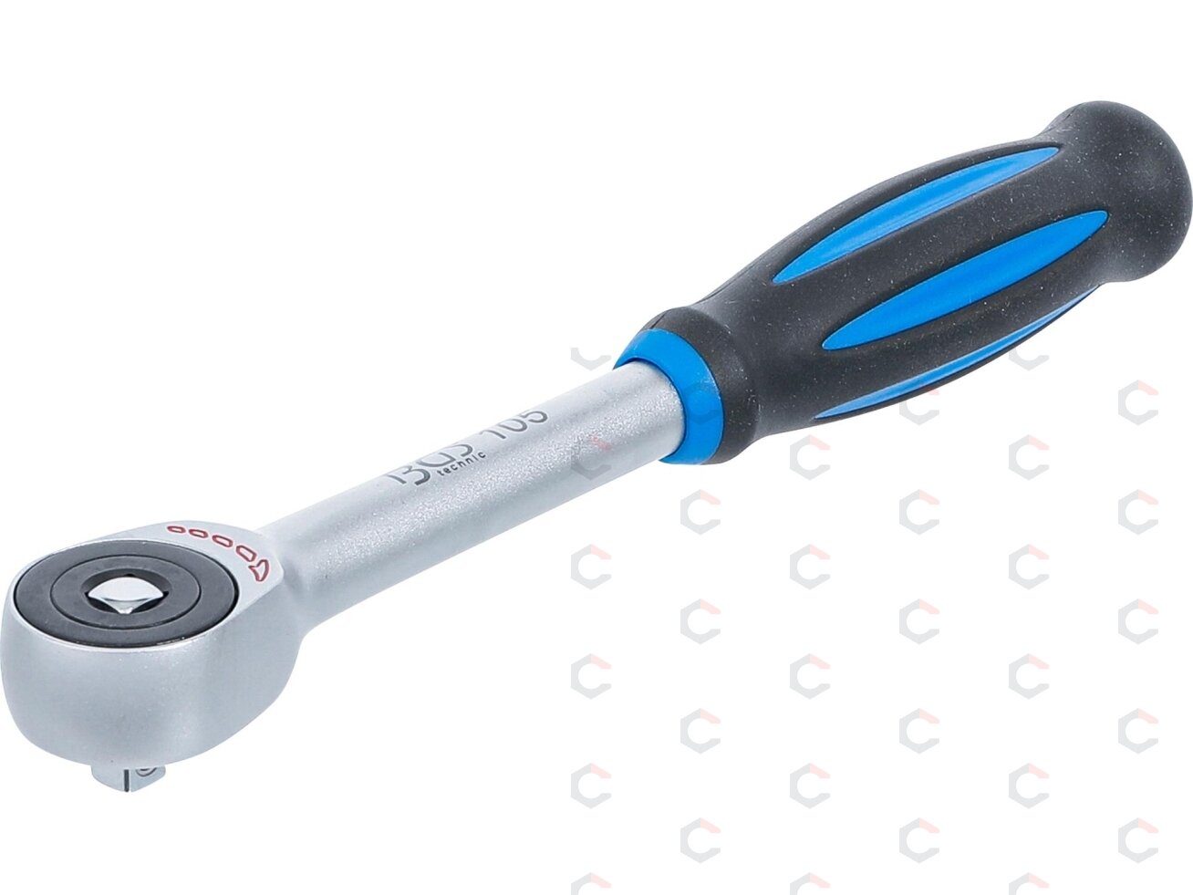 Rankena galvutėms terkšlinė | su rotacine rankena | 6.3 mm (1/4") (105) Rankena galvutėms terkšlinė | su rotacine rankena | 6.3 mm (1/4") (105)