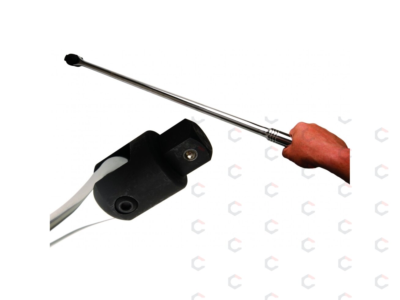 Rankena galvutėms vartomu galu | išorinis kvadratas 25 mm (1") | 1000 mm (376) 4 Rankena galvutėms vartomu galu | išorinis kvadratas 25 mm (1") | 1000 mm (376) 4