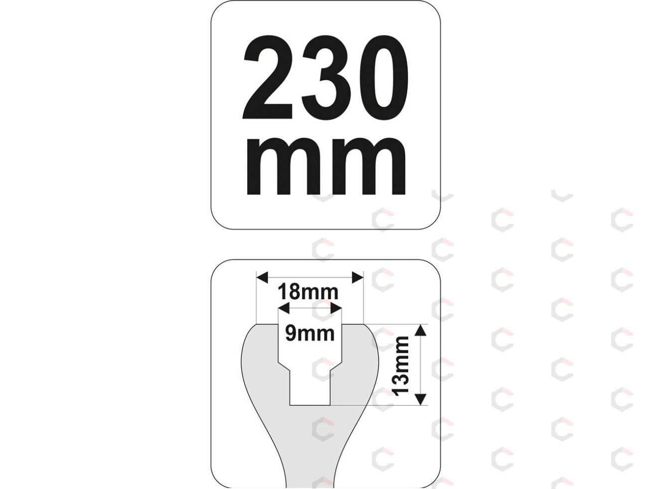 Rankenėlė apdailai ardyti | 230 mm (YT-0841) 2 Rankenėlė apdailai ardyti | 230 mm (YT-0841) 2