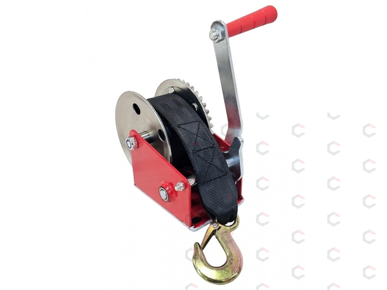 Rankinė traukimo gervė | su traukimo diržu | 550 kg | 10 m (ES00247) 1